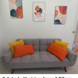 Sofa Bed With Picture Frames