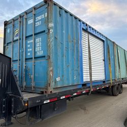 20 Ft Std Container W/ 7’ Roll Up Door, Shed , Storage , Shipping , Conex