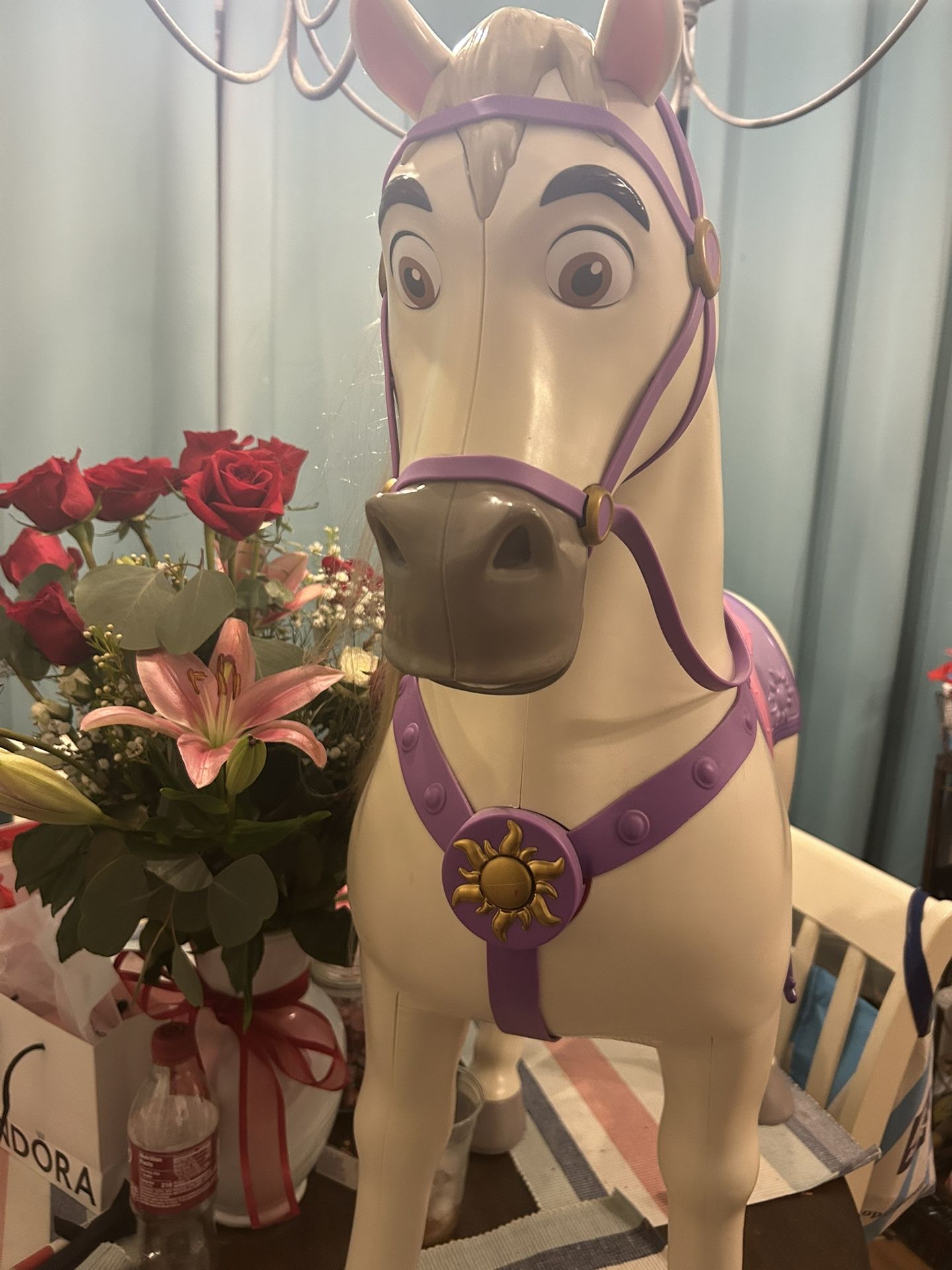 Disney Princess Playdate Maximus Horse Ride On My Size Pony 32" Rapunzel Tangled
