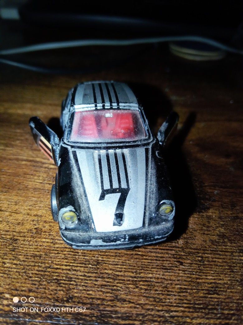 1976 Tomy 1:61 Tomica NO.F3 Black Porsche 911S - the doors open - Made in Japan
