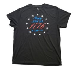 Party Like its 1776 USA American Themed Crew Neck T-Shirt July 4th Men's Size XL