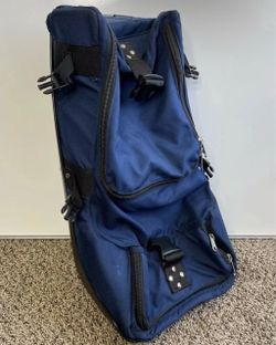 The club glove Large Navy Blue Rolling Duffel Bag