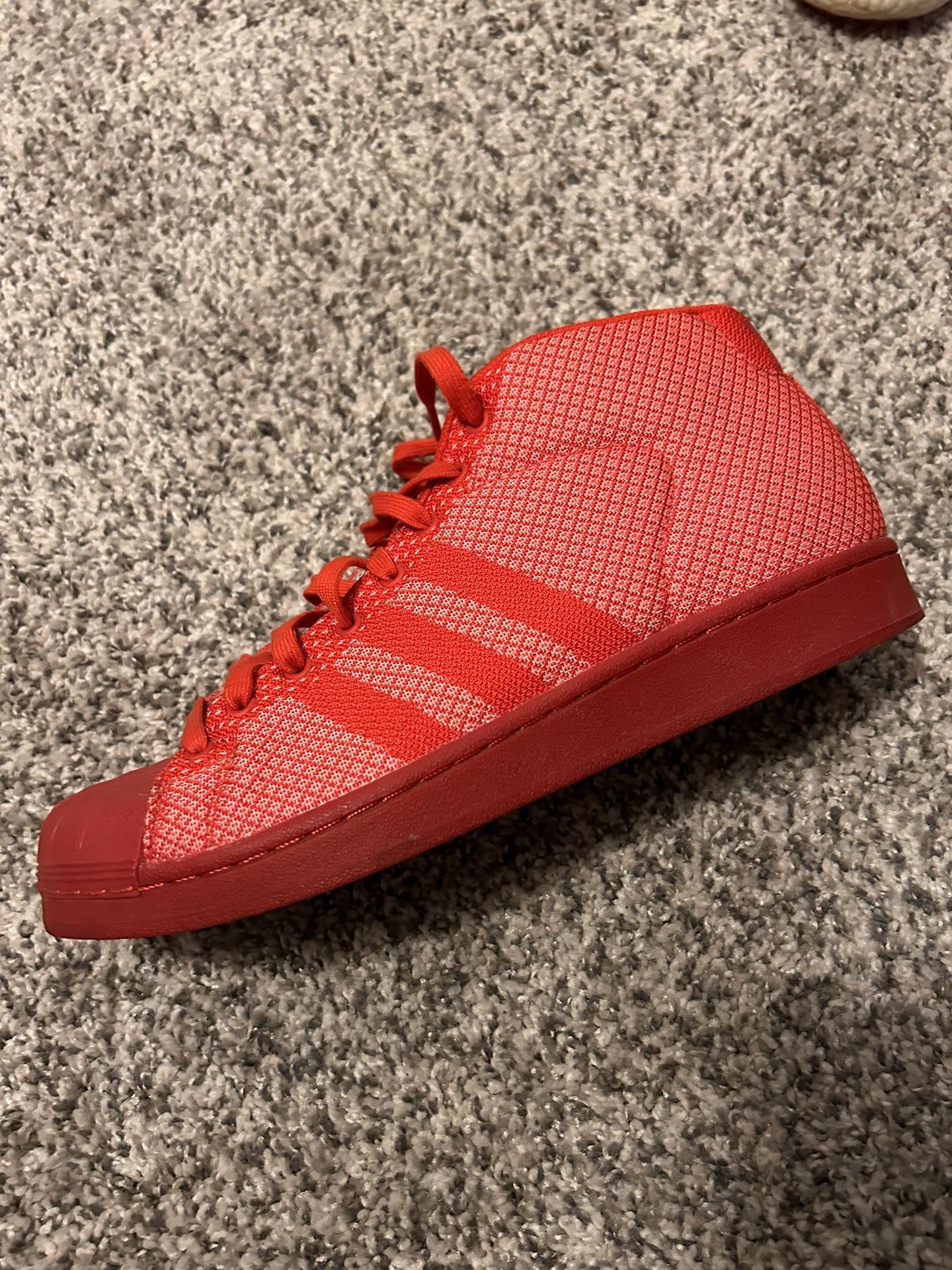 Red Adidas high top 
