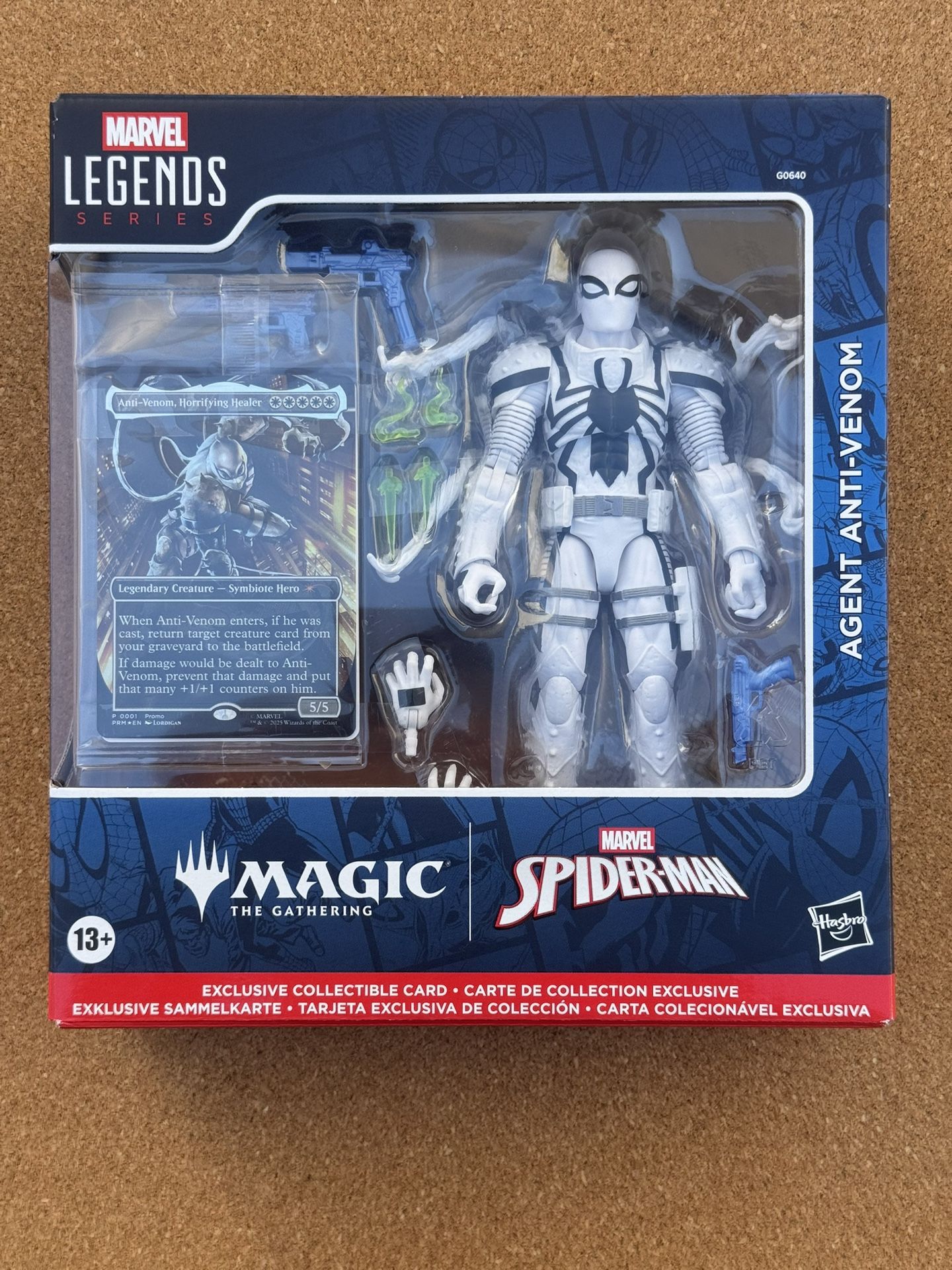 Hasbro Marvel Legends Spider-Man Magic The Gathering Agent Anti-Venom