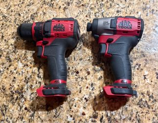 Mac Tools Brushless 3/8” Drill Driver and Brushless 1/4” Impact Driver