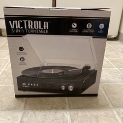 Record Player With Bluetooth And Radio 