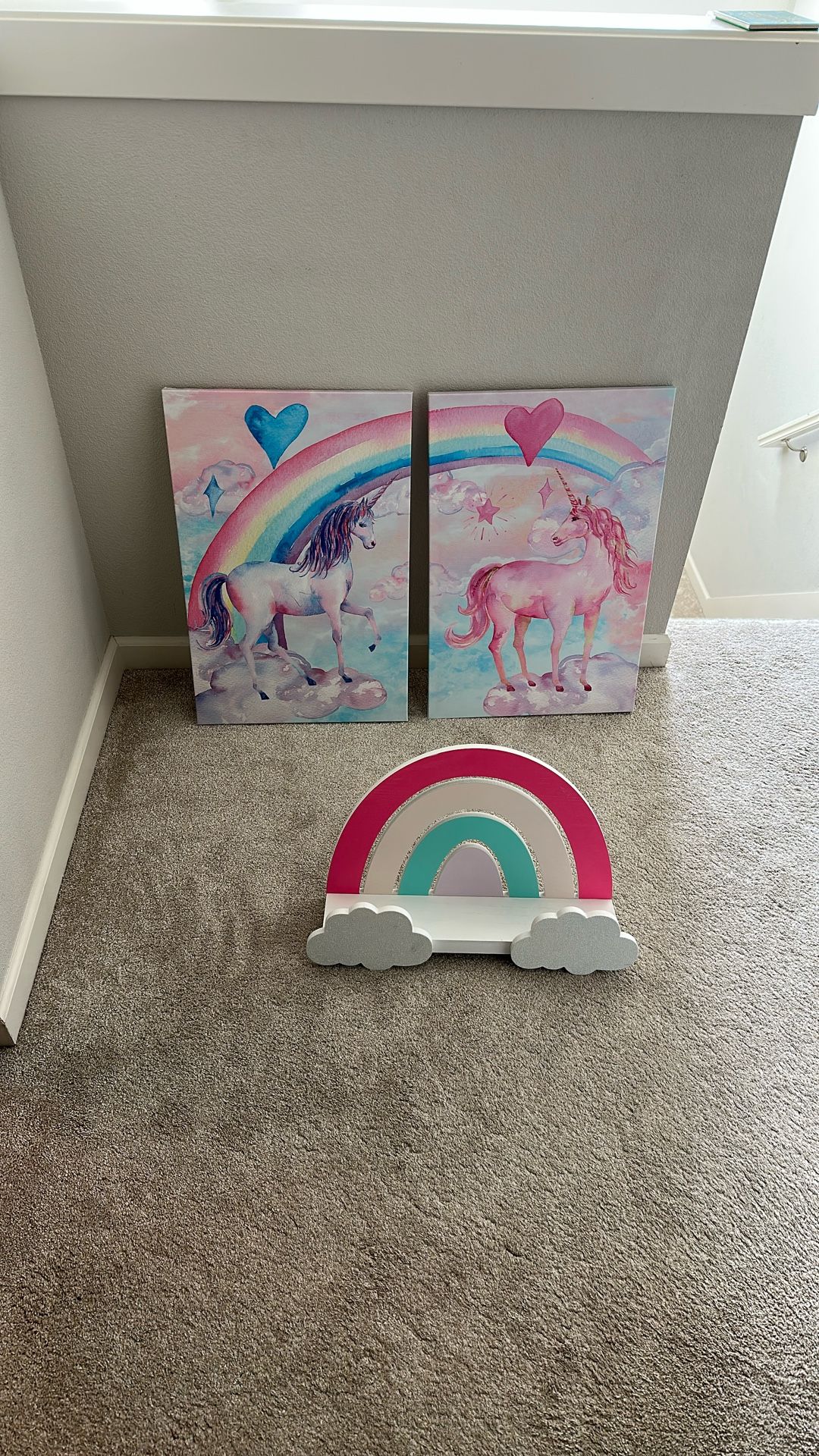 Girls Room Pictures And Wall Shelf