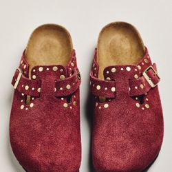 New- Birkenstock Boston Rivets Clogs - Size : 37