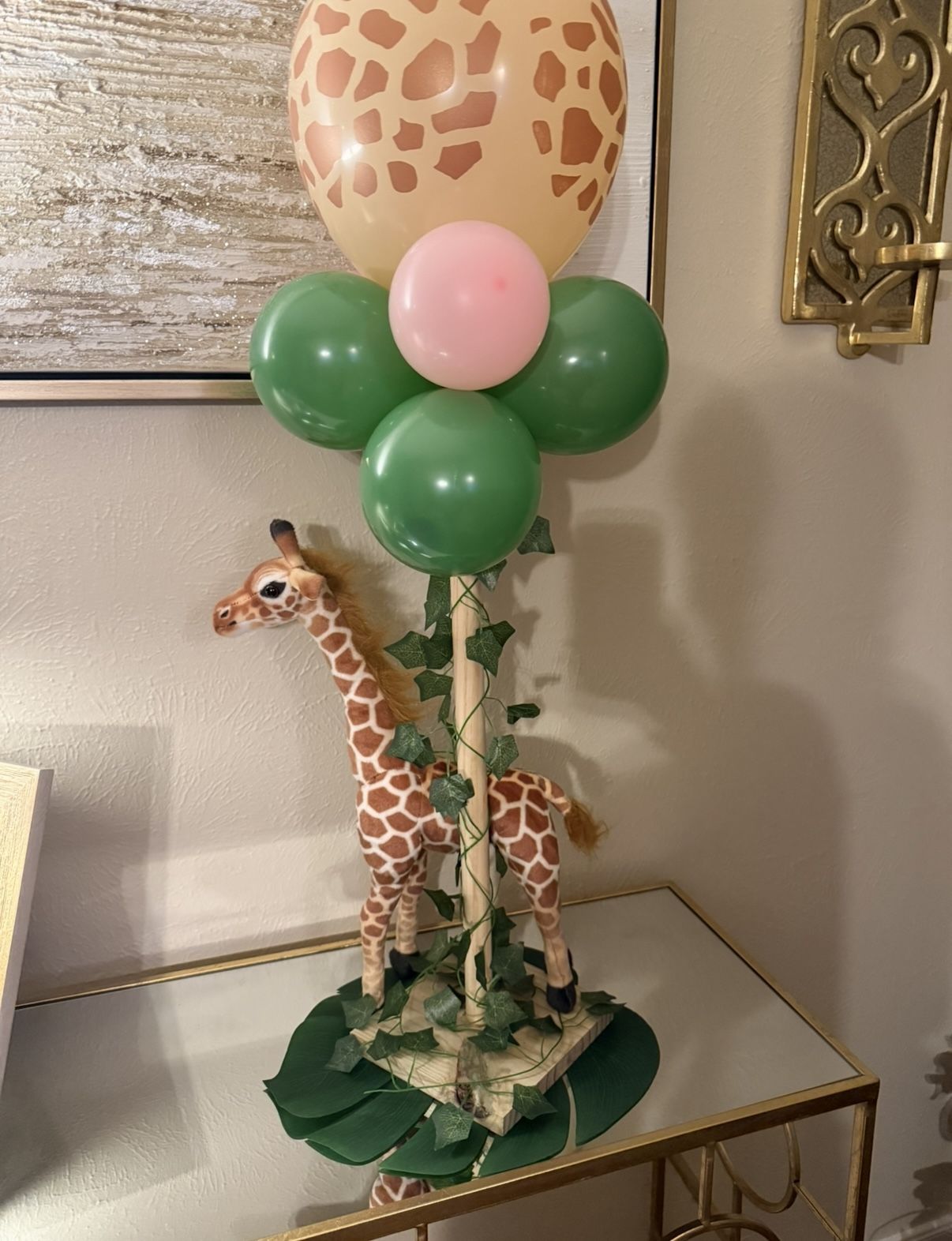 Giraffe And Monkey Center Pieces For Baby Shower/ Birthday Ect