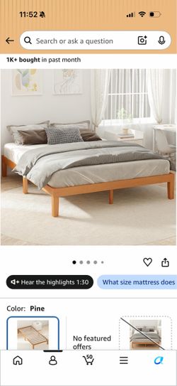 BRAND NEW Fully assembled Queen bed frame