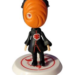 Naruto Obito Uchiha (TOBI) Chibi-style  Masters Miniature Anime Figure W/ Stand.  This is a small, collectible action figure of the character Obito Uc