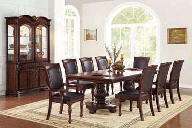 F2182-F1729-F1730 - Traditional 7 Piece Dining Set - $1,195.00 (9 Piece Set - $1,395.00)