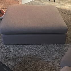 2 Ottomans 2 Couch Chair Pieces Gray