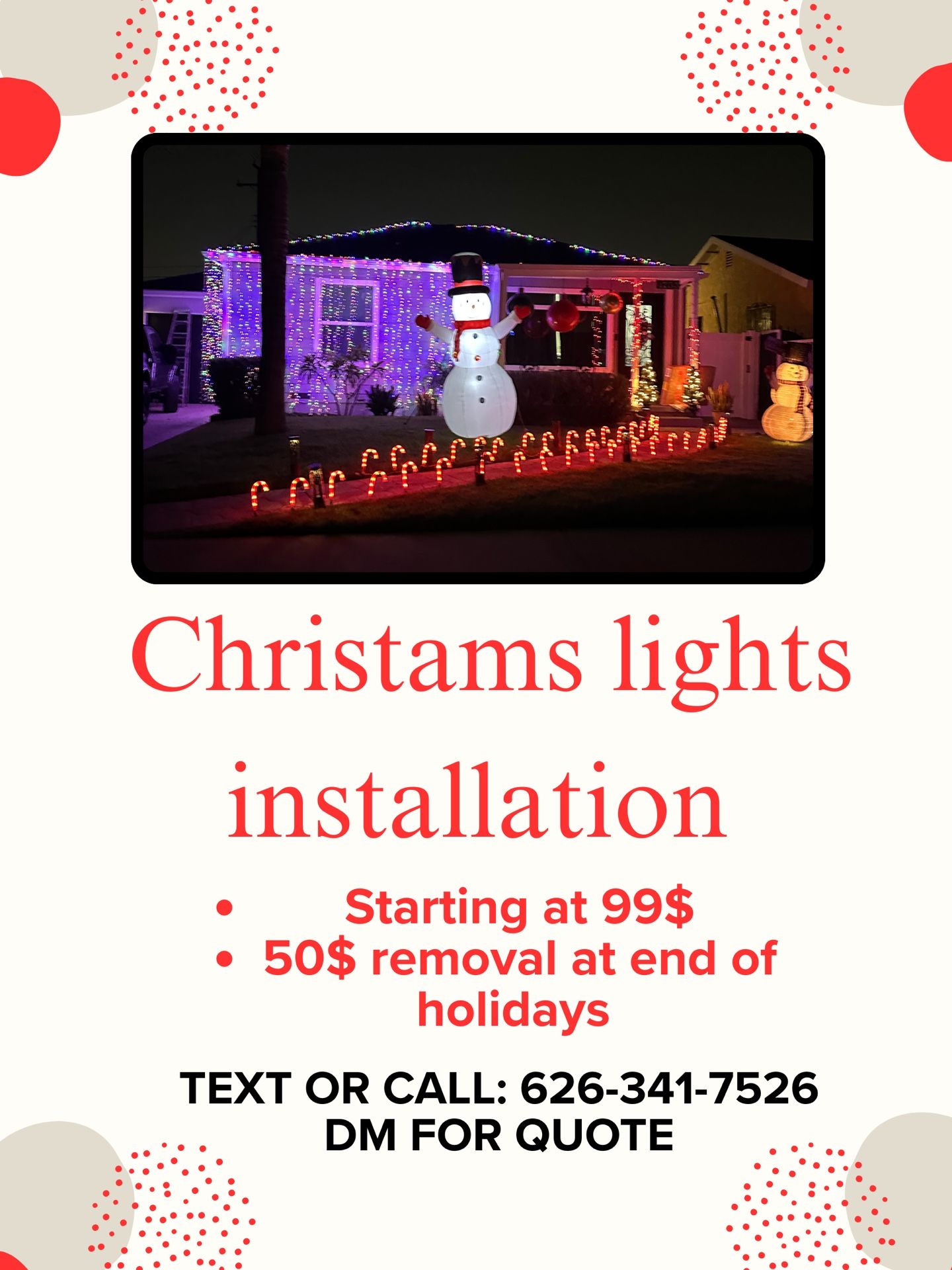 Christmas Lights Installation & Removal