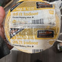 25 ft. 12/2 Yellow Solid CerroMax SLiPWire Copper NM-B Wire