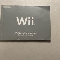 Wii Operation Manuals (see description)