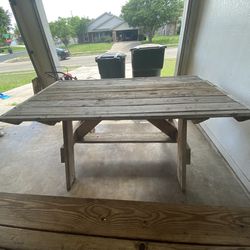Picnic Table And Bench