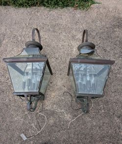 Beautiful Large cooper wall mount  porch lanterns