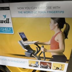 Treadmill spin bike Laptop shelf 