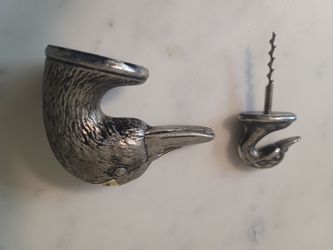 Swan Head corkscrew and Duck ahead Bottle Opener