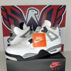 Jordan Retro 4 White Cement 