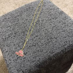 Gold Plated Chain With Charm. New.