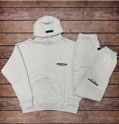 Essentials Fear Of God Light Oatmeal Combo Set $100