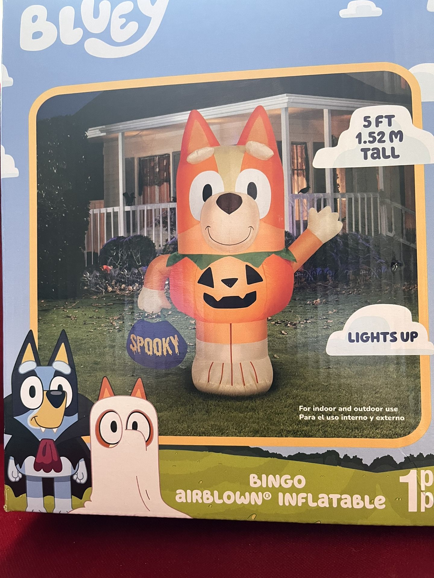 Bluey Bingo Halloween Inflatable Brand New 5 Ft