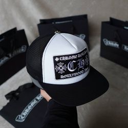 Chrome Trucker Hat w/ 925 Silver Button