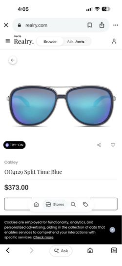 Oakley OO4129 Split Time Blue Sunglasses