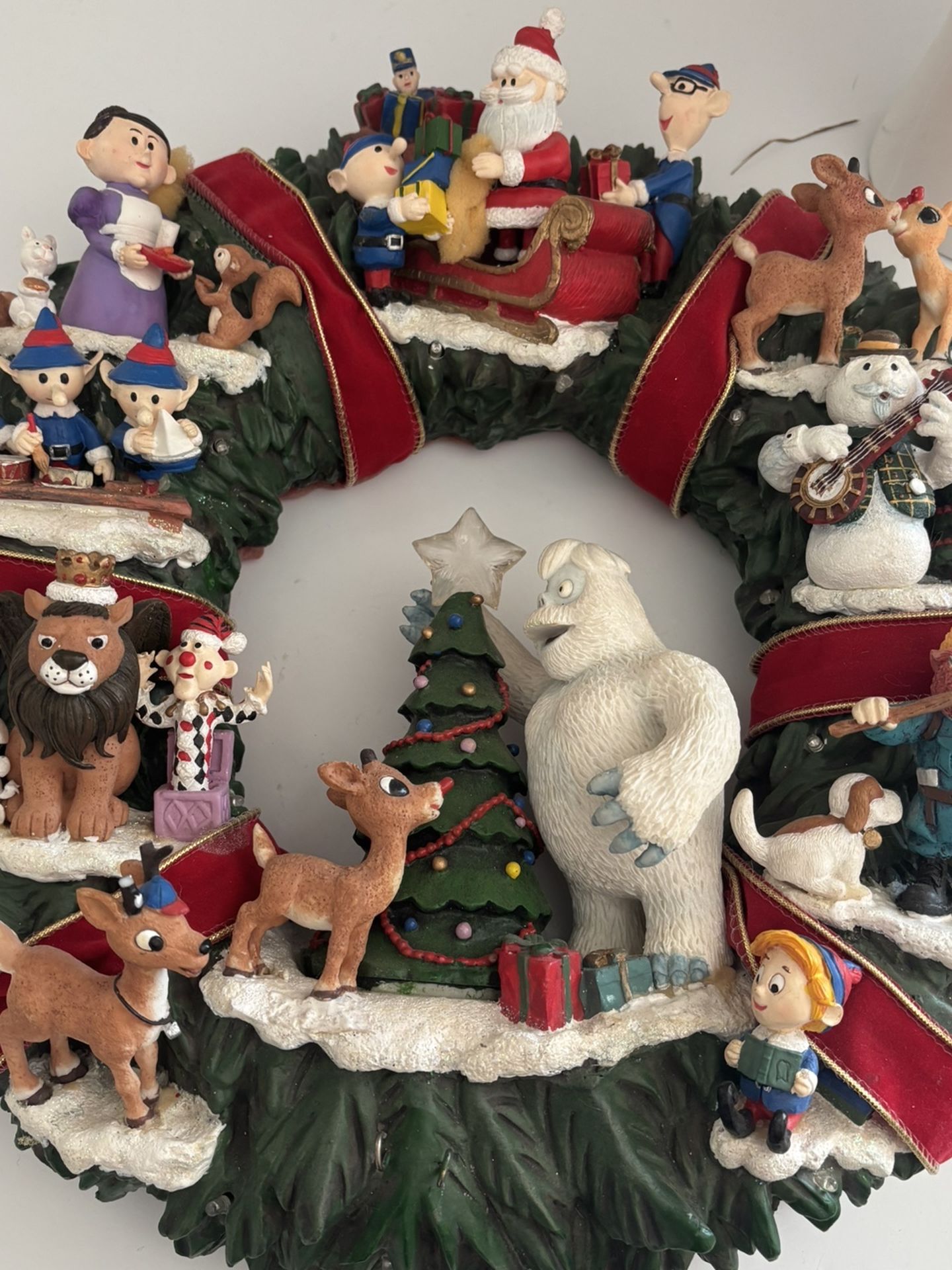 🎄 Rudolph the Red-Nosed Reindeer Collectible Christmas Wreath – Rare!