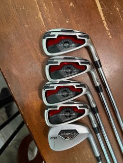 Wilson Profile XD Iron Set 5 Clubs Steel Shaft 6-PW Silver Black Red