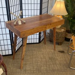 Mod Hardwood Desk w/ Two Drawers 