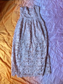 Light pink flower design dress