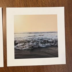 Ocean Wave Forest Art Prints 8” x 8”