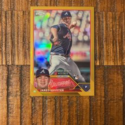 Jared Shuster /50 Gold Rookie Debut Braves