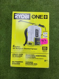 Ryobi 18V ONE+ 4 Gallon Backpack Chemical Sprayer