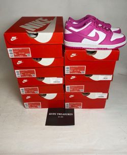 Nike Dunk Low Fuchsia Pink 4Y,4.5Y,5Y,5.5Y,6Y,6.5Y,7Y