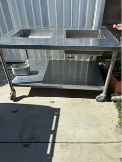 Stainless kart for taco stand