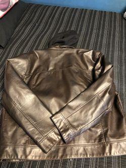 Leather Jacket -Calvin Klein - Men’s Large. Worn once