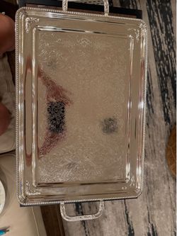Vintage silver plated Butler tea/ coffee serving tray