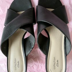 Clark’s Women’s Leather Sandals, Size US 10 M  