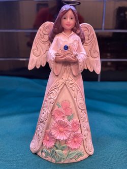 Vintage beautiful Jim Shore “ Birthstone Angel” series figurine