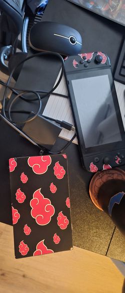 Nintendo Switch with Akatsuki Cloud Skin