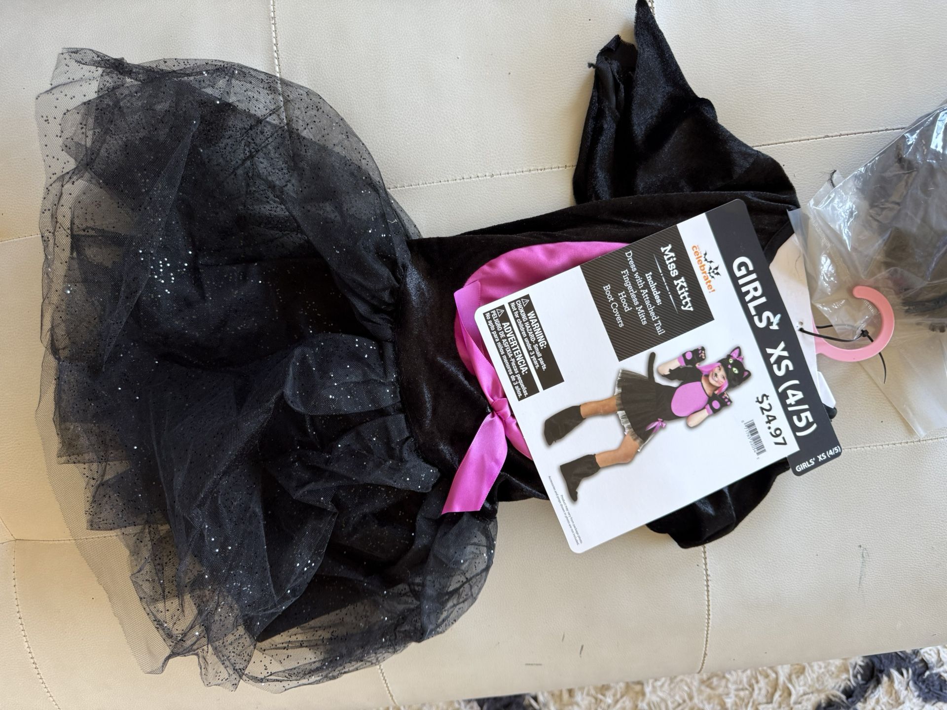 Miss Kitty Halloween Costume for Children, Girls' Size XS (4/5)
