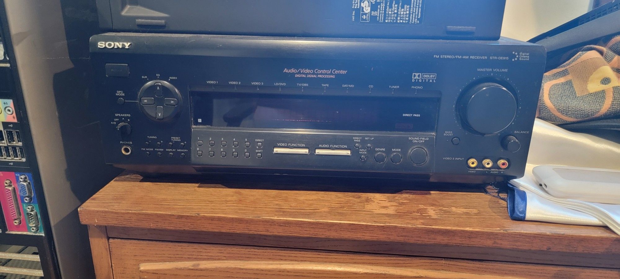 Sony STR-DE915 AM-FM Stereo Receiver AV Digital Surround Channel No Remote
