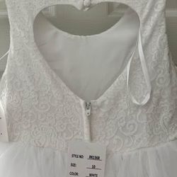 White Flower Girl Dress 