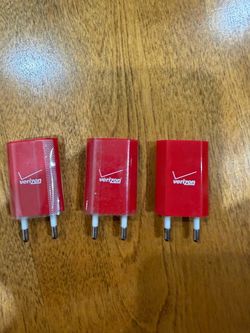 3 European Phone Chargers