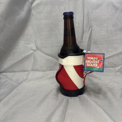 Golf Bag Koozie Cooler Can Drink Holder 5 Inches Red Black White