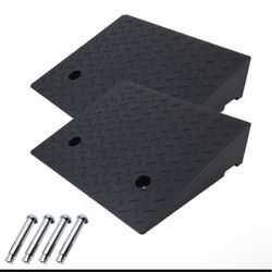 Heavy Duty Rubber Curb Ramps - Pair